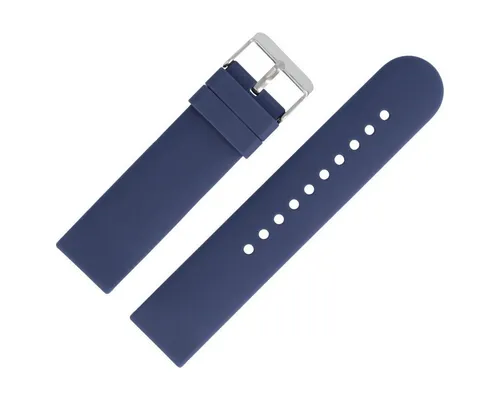 MARBURGER Uhrenarmband 22mm Silikon Fitness Smartwatch XS Extra Kurz Blau