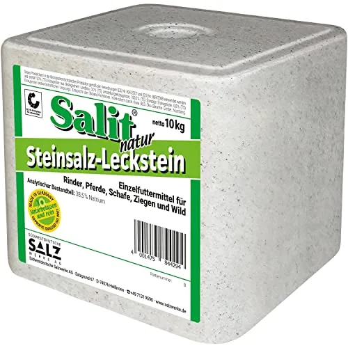 Salzleckstein Leckstein Mineralleckstein Steinsalz Salz 10kg Einzelfuttermittel Nutztiere