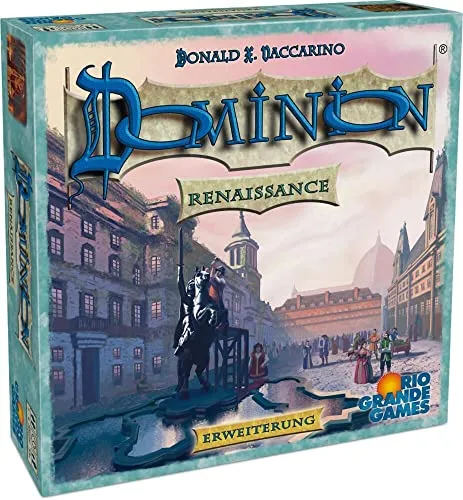 Rio Grande Games 22501417 1417 - Dominion: Renaissance Erweiterung, 12. Erweiterung mit neuen Kartenarten und Spielprinzipien für spannende Spieleabende