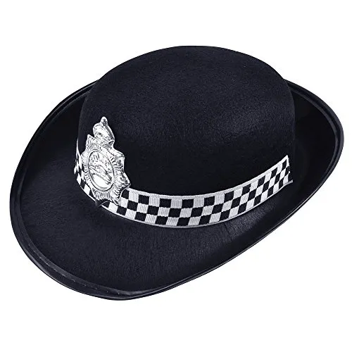 Bristol Novelty BH058 Filzhut britische Polizistin, für Damen, Einheitsgröße Halloween, Karneval