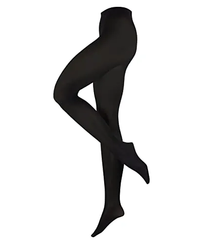 ESPRIT Damen Strumpfhose 50 DEN W Ti halb-blickdicht einfarbig 1 Stück, Schwarz Black 3000-O, 40-42