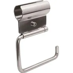 tecuro Toilettenpapierhalter für Stütz- und Haltegriffe - Toilettenpapierhalter in Silberfarben, ideal für barrierefreies Badezimmer mit zusätzlichem Halt und Sicherheit.