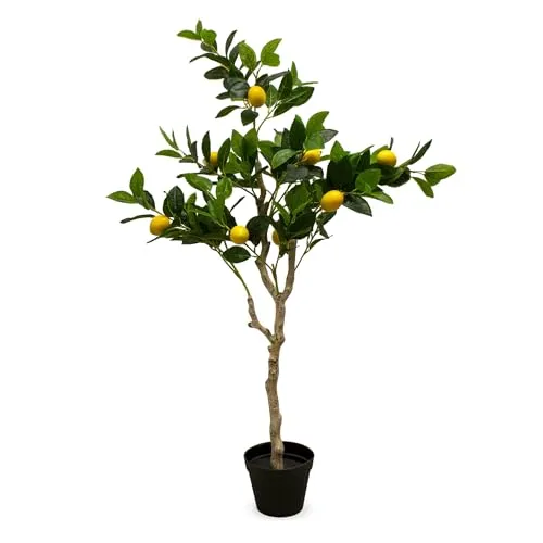 Spetebo Kunstbaum Zitrus Deko Baum mit 10 Früchten
