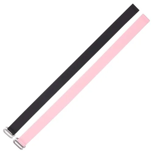 PEARL 2er-Set Universal-Finger-Handyhalterung, Silikon, schwarz+pink, 200 mm