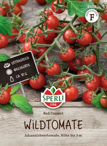 Sperli Wildtomatensamen Red Currant 83235 - Aromatische Cherry Tomaten Sorte - Perfekt für Balkon und Garten - Samen Gemüse, Saatgut, Gemüsepflanze