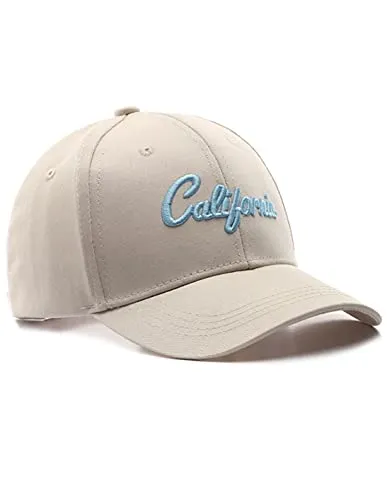 Sporty Baseballcap California USA Travel Cotton Trucker Cap (Beige)