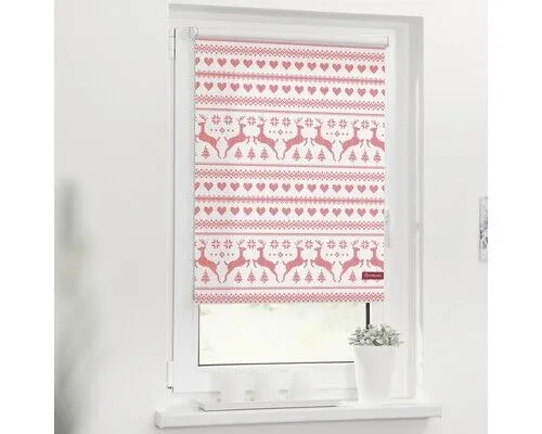 Klemmrollo Tageslichtrollo Lichtblick ohne Bohren Rentier klein 120x150 cm inkl.