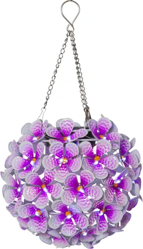 STAR TRADING LED Solarleuchte Hortensie in pink von Star Trading