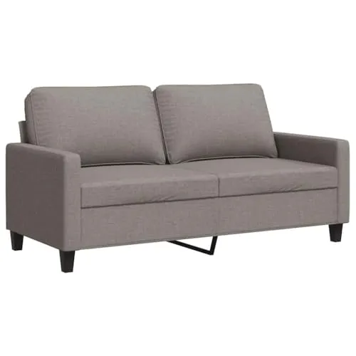 vidaXL 2-Sitzer-Sofa Taupe - Moderner Komfort - Sofa in Taupe, ideal für Plaudern und Entspannen. Strapazierfähiger Stoff und robustes Metallgestell bieten Langlebigkeit und Stabilität. Ein echter Hingucker für dein Zuhause!