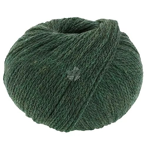 LANA GROSSA Cool Merino | Leichtes Kettengarn aus klassischer Merinowolle | Handstrickgarn aus 90% Schurwolle (Merino) & 10% Polyamid | 50g Wolle zum Stricken & Häkeln | 150m Garn FB 19