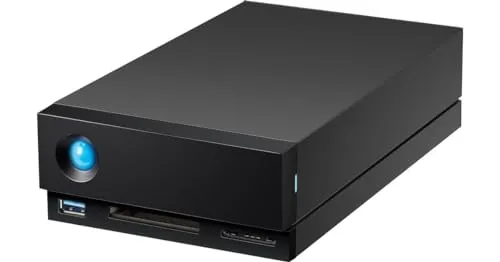 1big Dock 16 TB - Externe Festplatte mit 2x Thunderbolt 3 - Externe Festplatte mit 16 TB Kapazität, ideal für kreative Profis, die schnelle Datenübertragung und hohe Speicherkapazität benötigen.