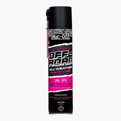 Muc-Off Off Road Motorrad Kettenschmiermittel 400ml - Motorrad Kettenschmiermittel Kettenwachs für alle Bedingungen - Kettenöl für Motocross, MX, Dirt Bike