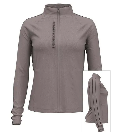 Under Armour Storm Midlayer Full Zip - Damen Golfjacke in Tetra Gray/Black - Outdoor Freizeitjacke für Damen, wasserabweisend und atmungsaktiv mit 4-Wege-Stretch für optimale Bewegungsfreiheit beim Golfen.