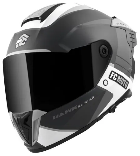 FC-Moto Motorradhelm Hawk EVO-X mit Sonnenvisier - Integralhelm in XS, mit integriertem Sonnenvisier und Kommunikationssystem-Vorbereitung, ideal für Motorradfahrer, die Wert auf Sicherheit und Komfort legen.