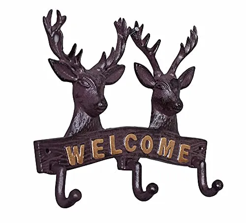 Wandhaken Hirsch Hakenleiste Wandgarderobe Garderobenleiste Landhausstil lta374 Palazzo Exklusiv