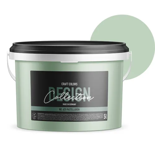 Produktbild Hochwertige Wandfarbe Pastell Mint-Grün edelmatt No.625 von Craft Colors®️