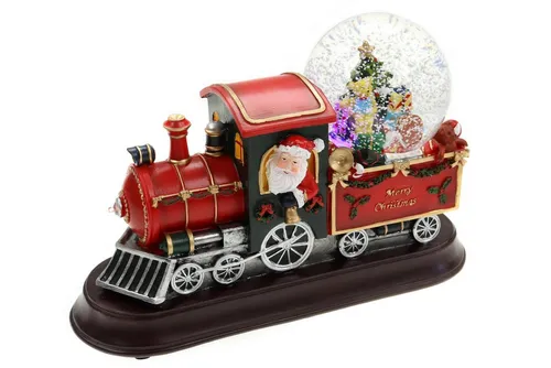 ELLUG Schneekugel mit Weihnachtsmann und Licht von ELLUG