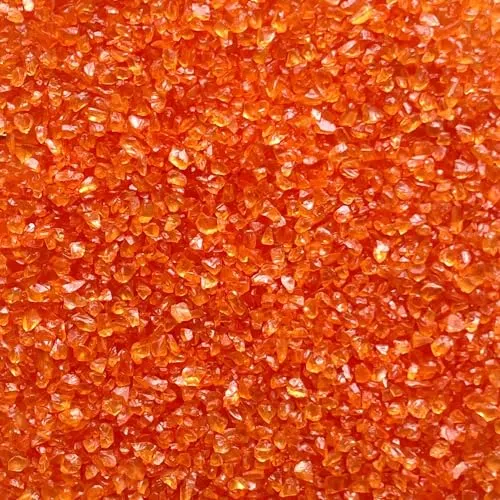 Eurosand GLASNUGGETS 2-4mm. 5 kg. Kleine Glassteine 5000 g in ORANGE -70