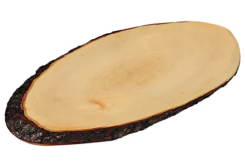 KESPER Rindenservierbrett 61200 aus Erlenholz Länge ca. 35 - 39 cm / Vesperbr...