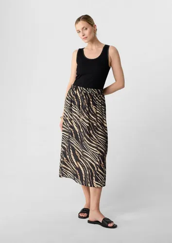 comma Maxirock Rock Abstrakt gemusterter Rock in Midilänge