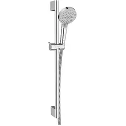 hansgrohe Vernis Blend Brauseset Vario mit Duschstange - Brausegarnituren, stabile Messing-Duschstange mit 65 cm und Duschkopf mit 2 Strahlarten für ein individuelles Duscherlebnis.