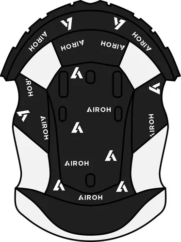 Schwarze und weiße Kopfhörer intern Airoh Twist 2.0 Helm Größe XXL