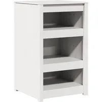 vidaXL Küchenschrank mit Regal Weiß 55 x 55 x 92 cm - Küchenunterschrank aus massivem Kiefernholz, langlebig und ideal für modernen Stauraum in der Küche mit vielen Regalen für deine Kochutensilien.