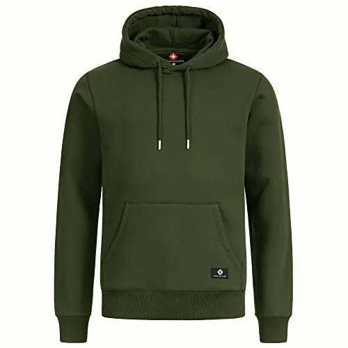 Höhenhorn 36J34 Janga Hoodie Herren Grün XXL - Kapuzenpullover für Herren, aus atmungsaktiver Baumwolle, ideal für Freizeit und Sport, bietet optimalen Komfort und Schutz bei jedem Wetter.