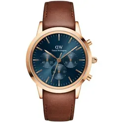 Daniel Wellington Quarzuhr Iconic Chronograph St Mawes Arctic RG - Armbanduhren mit elegantem Design, wasserfest und ideal für stilbewusste Träger.