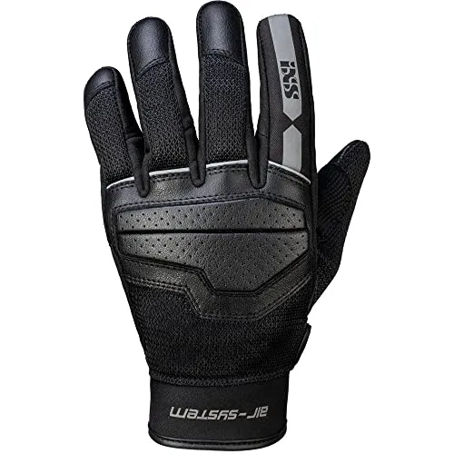 iXS Classic Handschuh Evo-Air schwarz-grau 3XL - Motorradhandschuhe mit Klettverschluss und Belüftung, ideal für Sicherheit und Komfort beim Fahren. Aus hochwertigem Ziegenleder mit Knöchelprotektoren und touchscreentauglich.