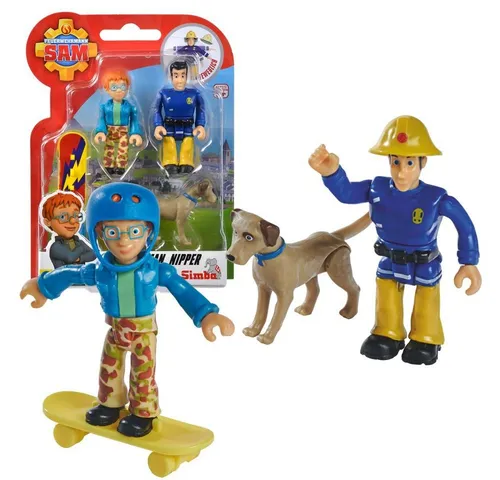 Feuerwehrmann Sam Spielfigur Elvis, Norman, Nipper Spiel-Figuren Set Feuerwehrmann Sam Simba