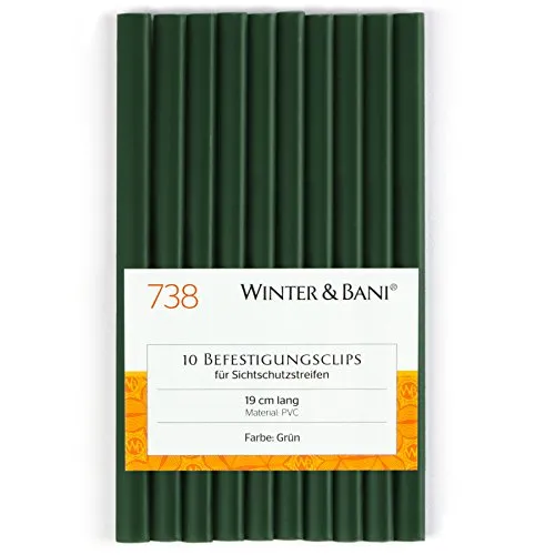 Befestigungsclips für Sichtschutz Garten, Zaun Sichtschutzstreifen-Clips, wasserdichte Befestigung für Doppelstabmattenzaun Sichtschutz, Zubehör für Gartenzaun Sichtschutz, 10 x PVC-Clips