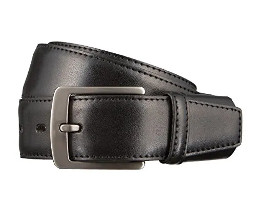 LLOYD Leder Gürtel Schwarz und Braun, 110 cm - Herren-Gürtel aus hochwertigem Leder, vielseitig einsetzbar mit einer eleganten Farbkombination und optimalem Halt für jeden Anlass.