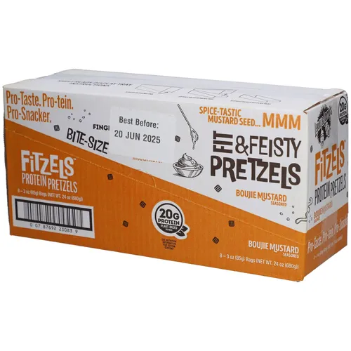 Lenny & Larry's FITZELS™ Protein Pretzels Boujie Mustard von Lenny & Larry's