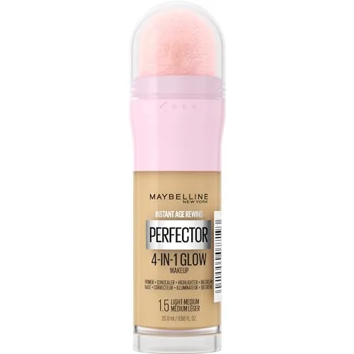 MAYBELLINE NEW YORK Instant Perfector 4-in-1 Make-up Farbton 1.5 Light Medium - MAYBELLINE NEW YORK Instant Perfector 4-in-1, 20 ml, für einen natürlichen Teint. Die leichte Formel sorgt für eine gleichmäßige Hautfarbe und einfache Anwendung für jeden Look.