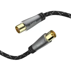 Hama Antennen-Kabel Koaxial, 120 dB, vergoldet, 1,5 m - Gold - Hochwertiges Koaxialkabel für die Übertragung von Audio- und Videosignalen. Mit extrem robuster Abschirmung von 120 dB und vergoldeten Steckern für optimale Signalqualität und Langlebigkeit. Ideal für TV und Antennendosen.