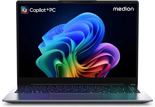 MEDION SPRCHRGD 14 S1 Laptop - 14 Zoll Laptop mit Qualcomm Snapdragon X Plus Prozessor, 16 GB RAM und beeindruckendem 2,8K Display für maximale Produktivität und herausragende Bildqualität.