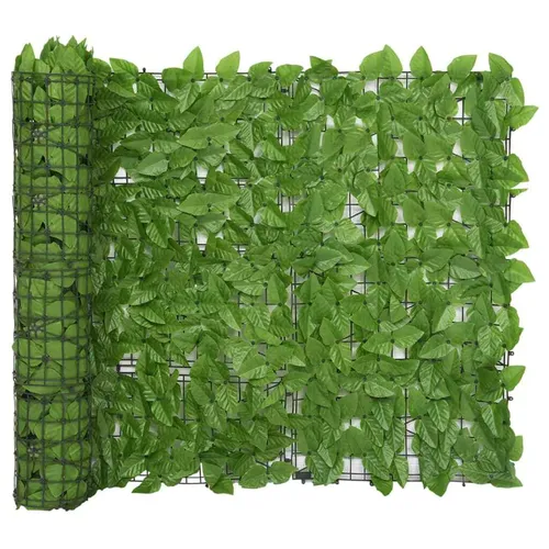 Balkon-Sichtschutz mit Grünen Blättern - Sichtschutzmatte 300 x 75 cm aus hochwertigem Polyethylen, ideal für mehr Privatsphäre und ein grünes Ambiente auf Ihrem Balkon.