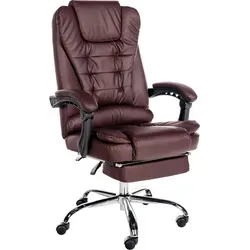 CLP Bürostuhl Oxygen mit Fußablage in rot von CLP