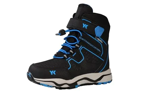 Lurchi Kinderschuhe Jungen Winterstiefel Schwarz - Wanderschuhe mit SympaTex-Membran: wasserdicht, winddicht und atmungsaktiv. Ideal für kaltes Wetter, rutschfeste Sohle und praktischer Schnellschnürverschluss.