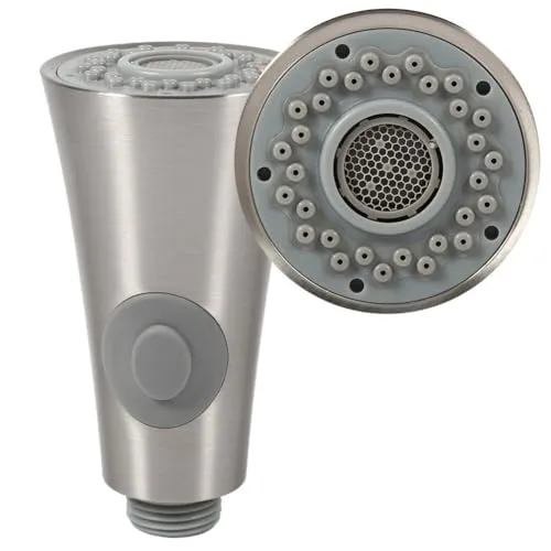 Wasserhahn Ersatz Brausekopf Küchenbrause Geschirrbrause Spray Kopf Bad Küche Pull Out Spray Kopf Ersatzteil Wasser sparen Bubbler Anti Splash Chrom Küchenarmatur Brause Handbrause Chrom Geschirrbrau