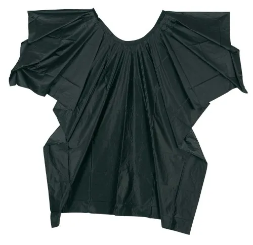Comair Frisierumhang Plastique schwarz aus Weichfolie, mit Klettverschluss, wasserdicht, 1 Stück