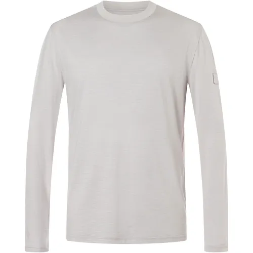 Super.Natural M Casual RIB BIO J LS Langarmshirt - White Stone Melange XL - Entdecken Sie das M Casual RIB BIO J LS Langarmshirt von Super.Natural. Hergestellt aus atmungsaktivem BIO SUPER.WOOL Jersey, vereint es Stil und Funktionalität für Freizeit und Outdoor-Aktivitäten.