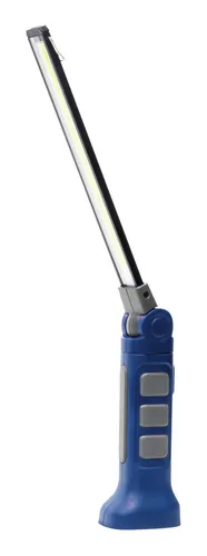 AS Schwabe LED-Akkulampe EVO 6 Superflach - Taschenlampe mit 2 x 180 Grad drehbaren Köpfen, ideal für flexibles Licht in engen Räumen oder beim Camping.