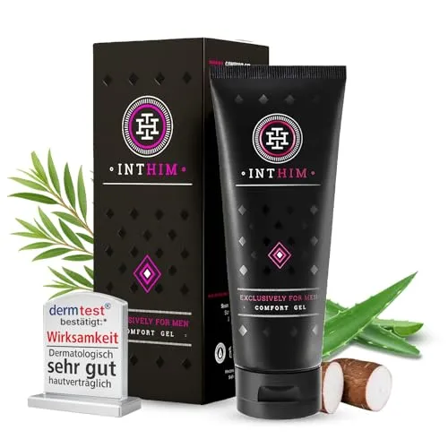 IntHim Intimpflege Männer After Shave - Bei Rötungen, Rasurpickeln & Juckreiz - Intim Creme mit Aloe Vera und Teebaumöl - Erfrischend und antibakteriell - Ideal für empfindliche Haut
