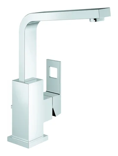 Grohe Eurocube Waschtischarmatur 2313500E - Waschtischarmatur mit SilkMove Technologie für präzise Steuerung, EcoJoy für Wassersparfunktion und schnellem Einbau dank QuickFix Plus.