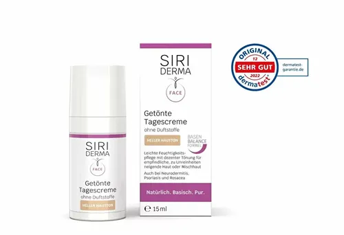 Siriderma Getönte Tagescreme o. Duft heller Hautton 15 ml-Gesichtspflege,Make up