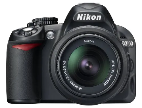 Produktbild Nikon D3100 SLR-Digitalkamera (14 Megapixel, Live View, Full-HD-Videofunktion) Kit inkl. AF-S DX 18-55 II Objektiv