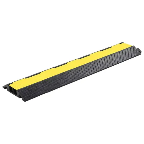 vidaXL 4xKabelbrücke 2-Kanal - 101,5cm Überfahrschutz Kabelschutz, strapazierfähig und bis 5 Tonnen belastbar