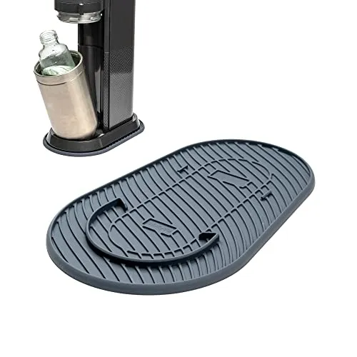 Mixcover graue Silikonmatte für Sodastream DuoTropfschutz Unterlage Soda Stream zubehör für wassersprudler duo Zubehör für sodastream duo zubehör oder sodastream e-duo
